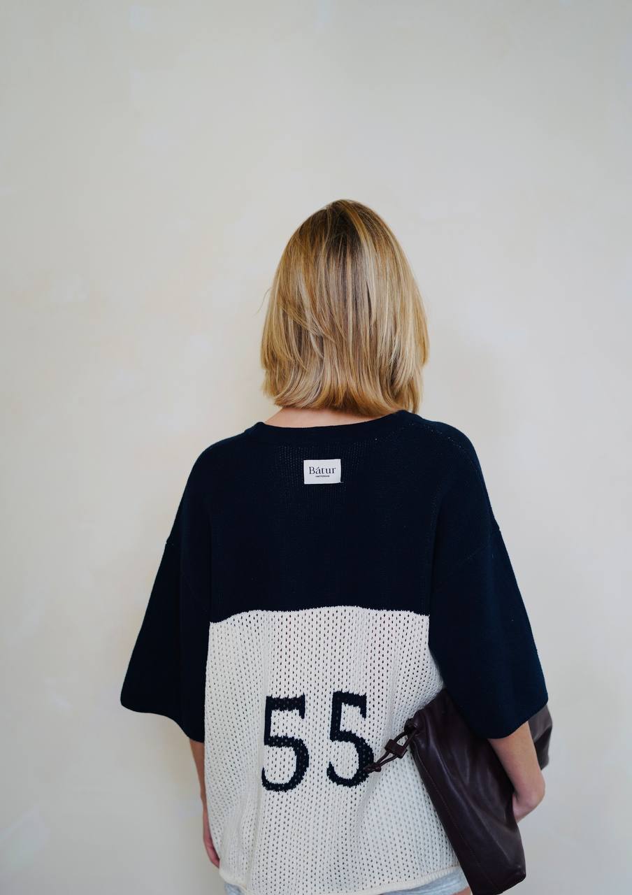 "55 Baseball knit