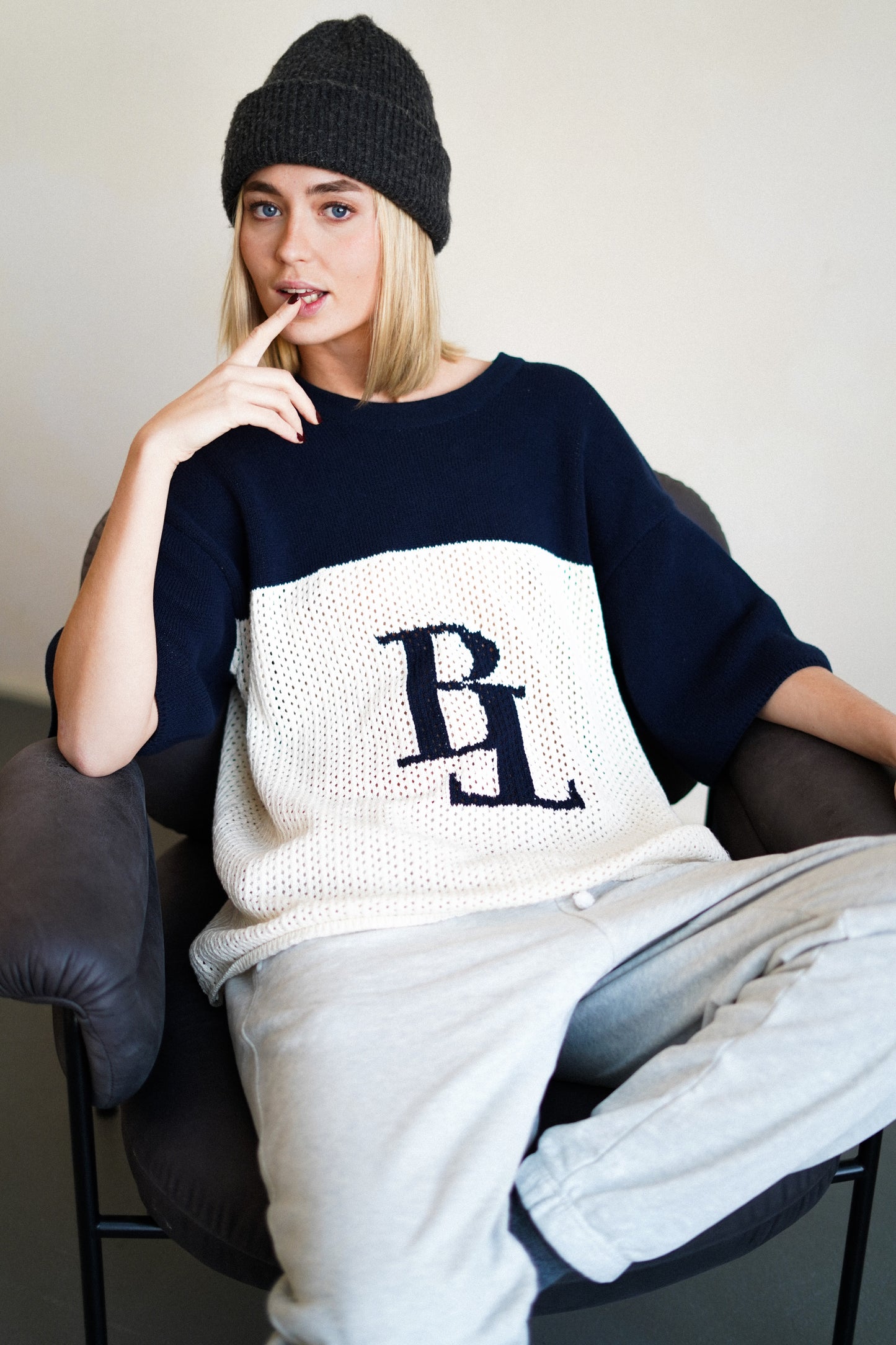 "55 Baseball knit